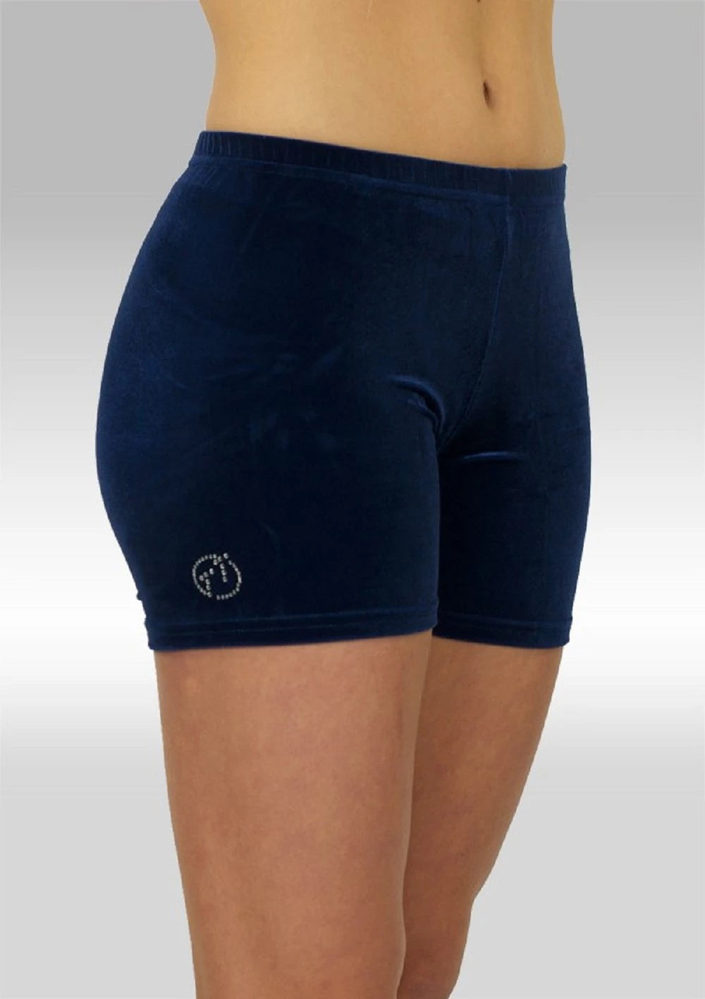 Hotpants Samt fein dunkelblau TT-Gymnastics K756ma