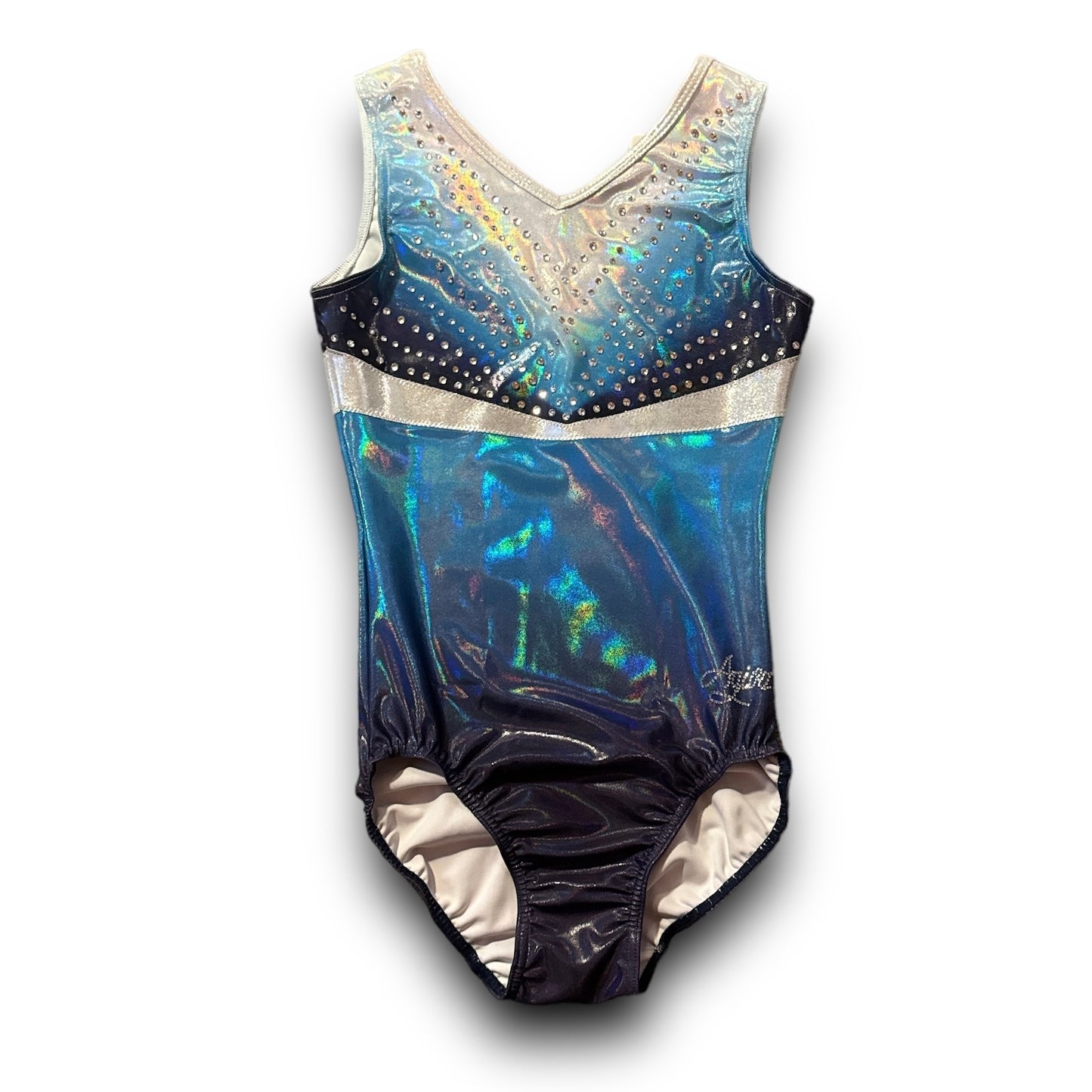 Turndress 1861 mit Farbverlauf blau lund Strass