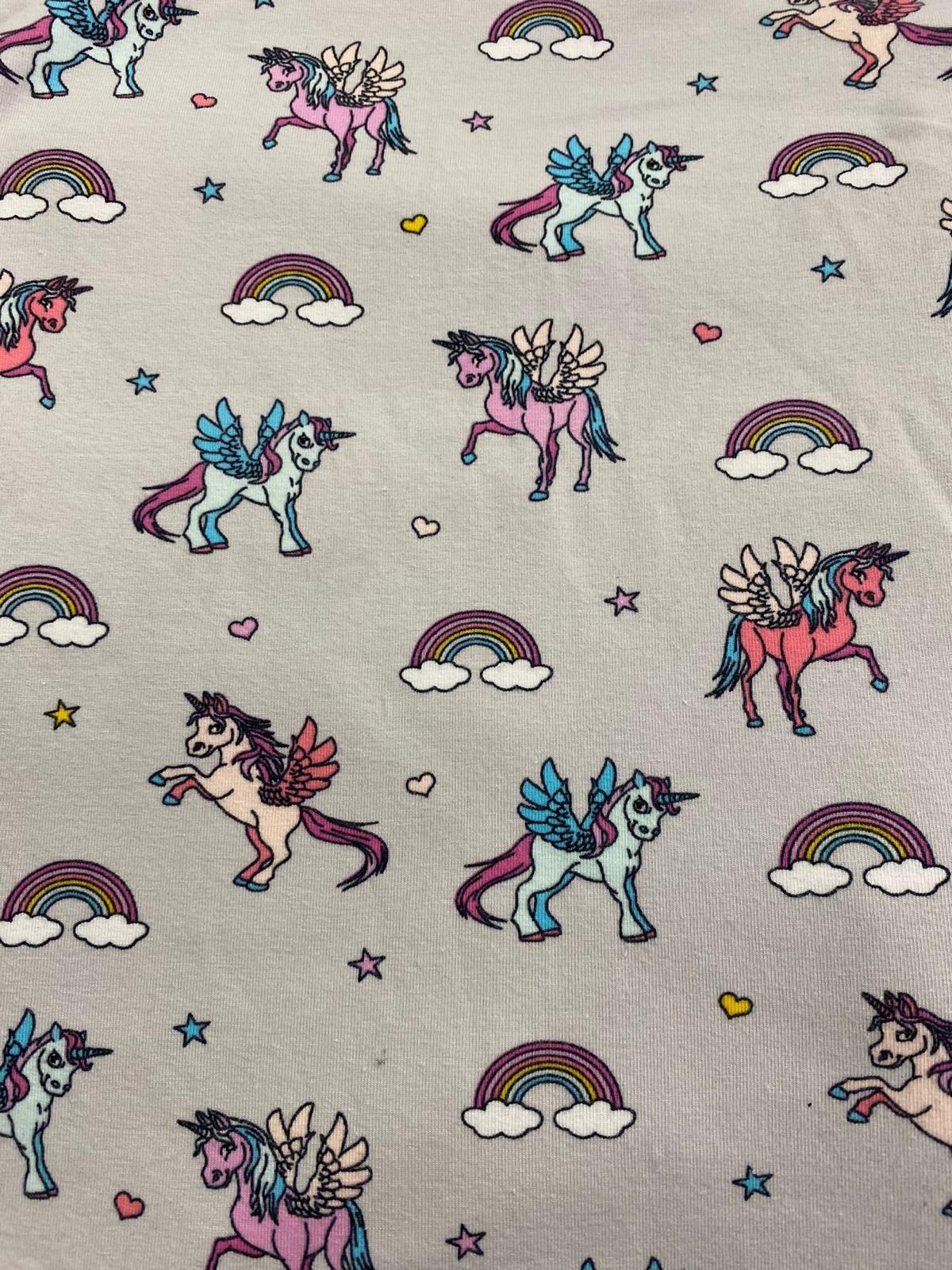 Babysicherheitsdecke Einhorn grau
