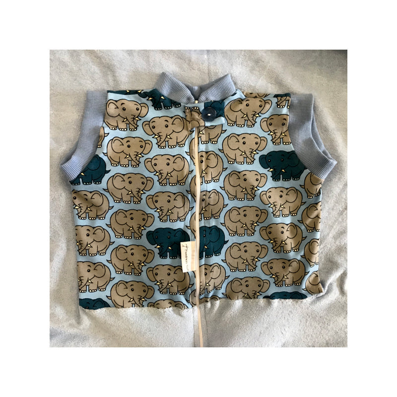 Babysicherheitsdecke 90/200 Elefant mittelblau