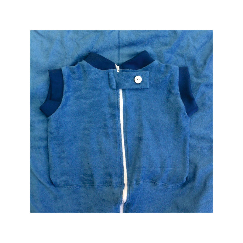 Babysicherheitsdecke Mittelblau uni
