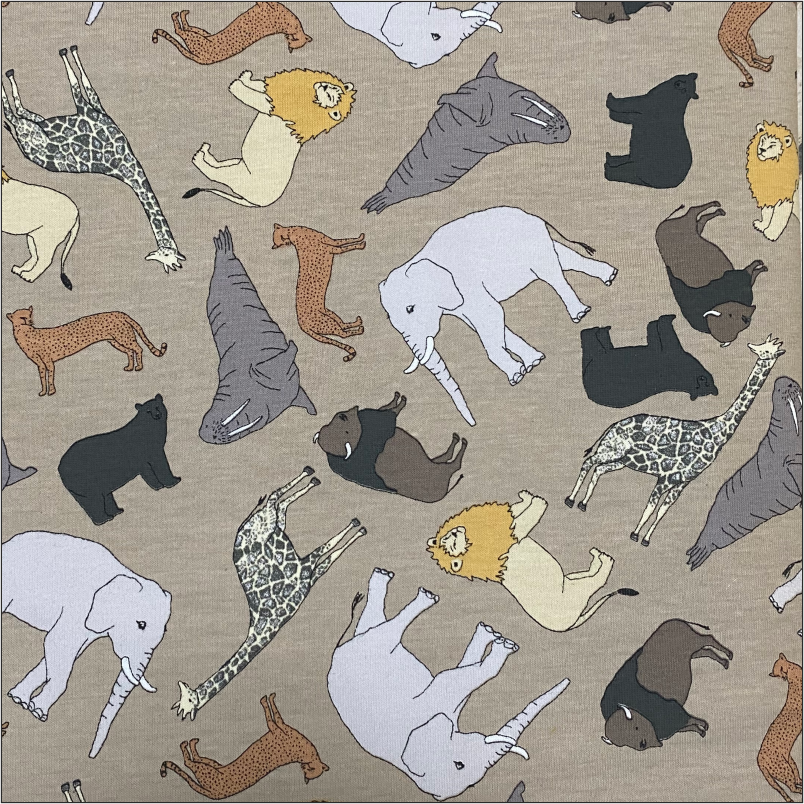 Babysicherheitsdecke braun Tiere