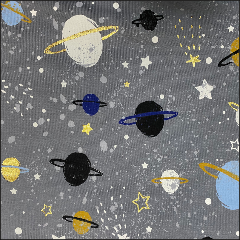 Babysicherheitsdecke grau Planet