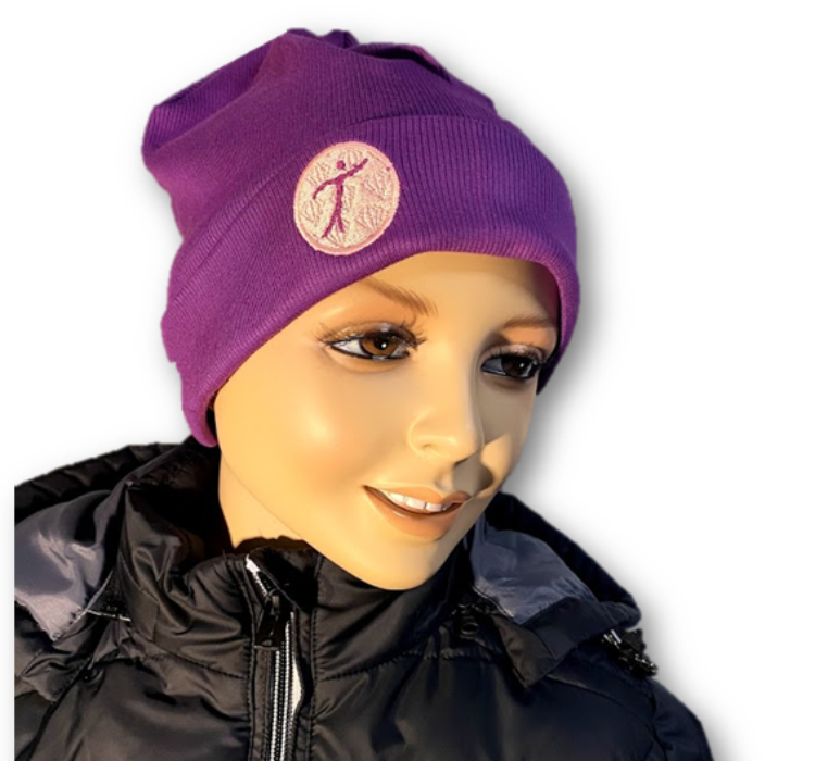 Mütze Bio Baumwolle violett