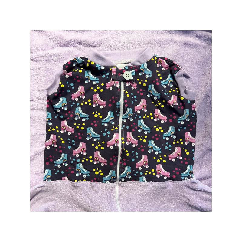 Babysicherheitsdecke violett Rollschuhe 90/200