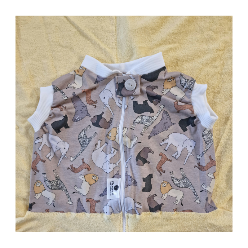 Babysicherheitsdecke beige Tier 90/200