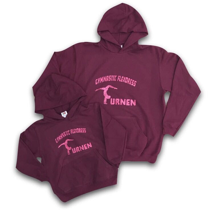 Kapuzen Hoody bordeaux Gymnastic