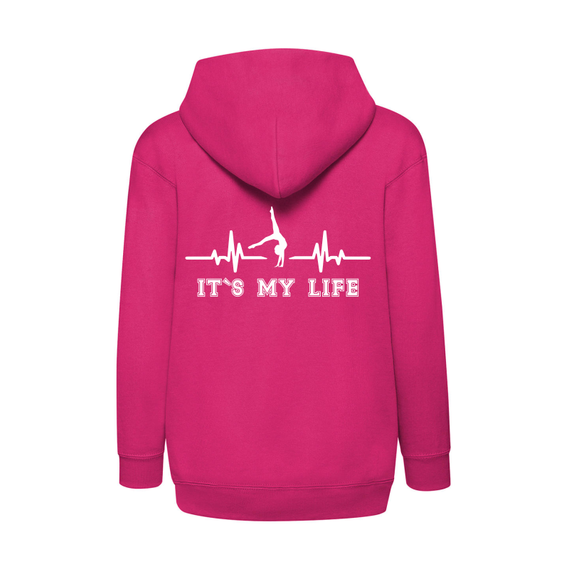Kapuzenhoody pink EKG its my LIFE