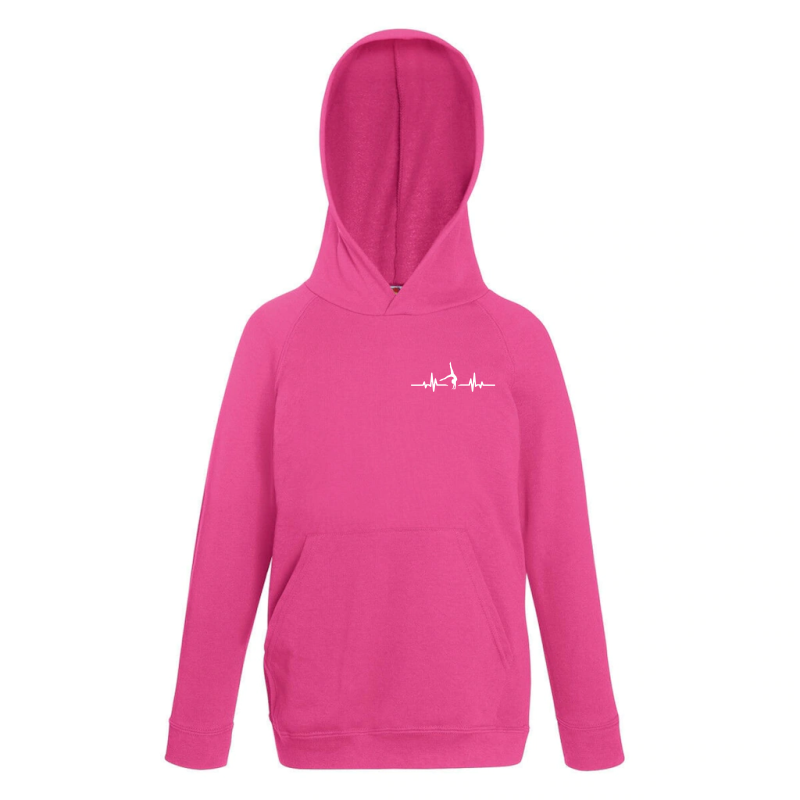 Kapuzenhoody pink EKG its my LIFE