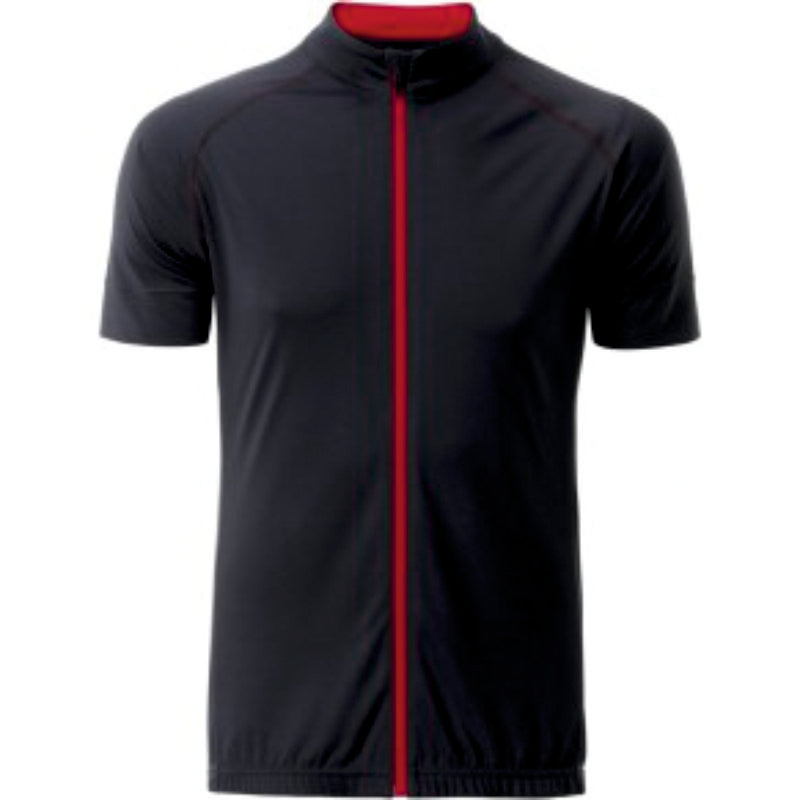 James & Nicholson Herren Full Zip Radtrikot