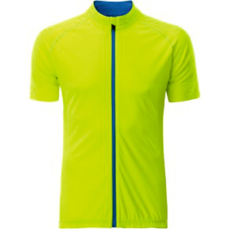 James & Nicholson Herren Full Zip Radtrikot