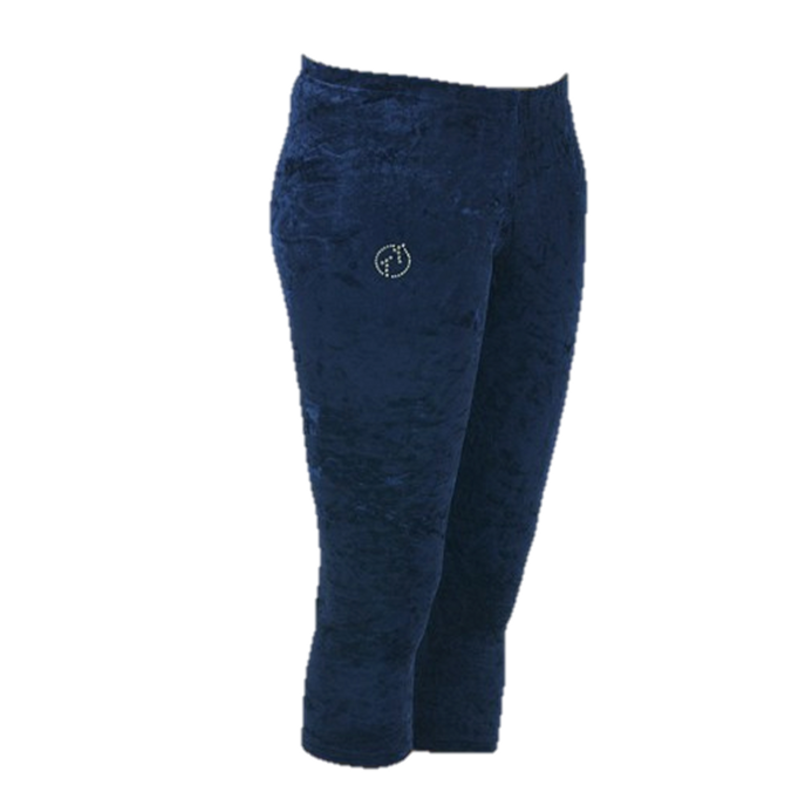 Hosen 3/4 lang Samt struktur dunkelblau