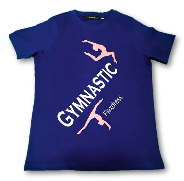 Tshirt Gymnastics blau