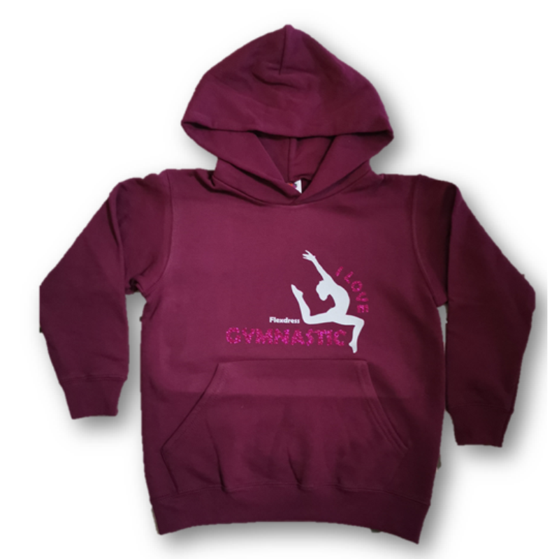 Kapuzen Hoody Bordeaux Gymnastic