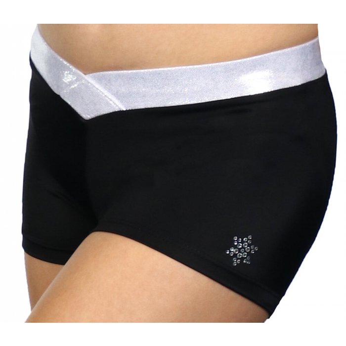 Lycra Hosen mit silber Bund
