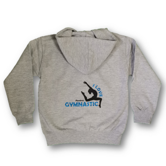 Kapuzen Jacke grau Gymnastic