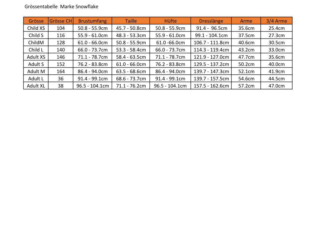 Turndress SNOWFLAKE mit Haargummi Big