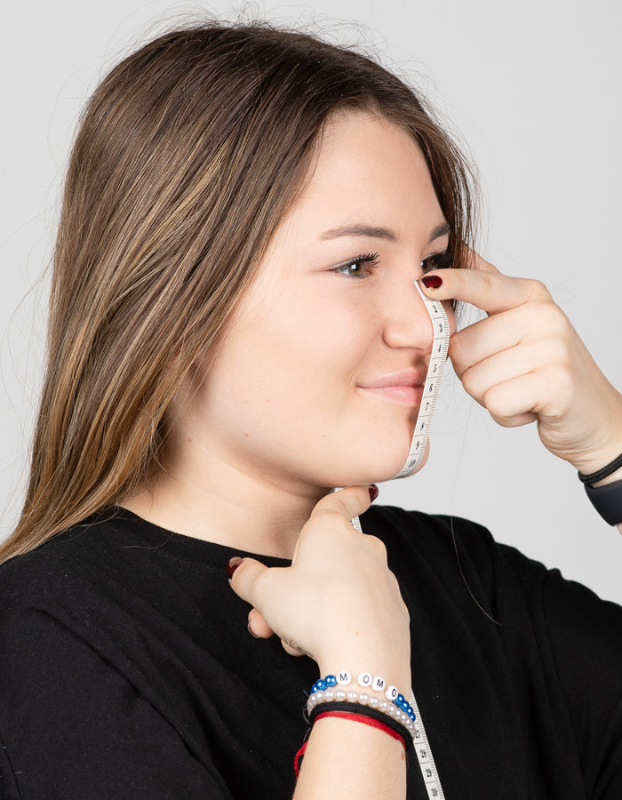 Mundschutz mit Bügel Ornament violett