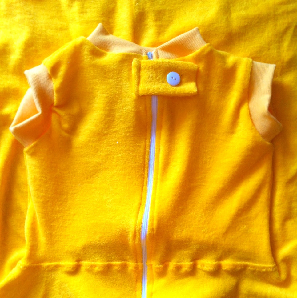 Babysicherheitsdecke uni Gelb 70x140