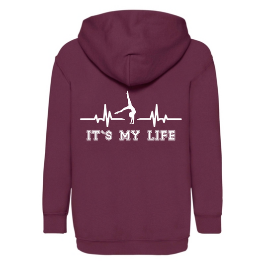 Kapuzenhoody bordeaux EKG its my LIFE