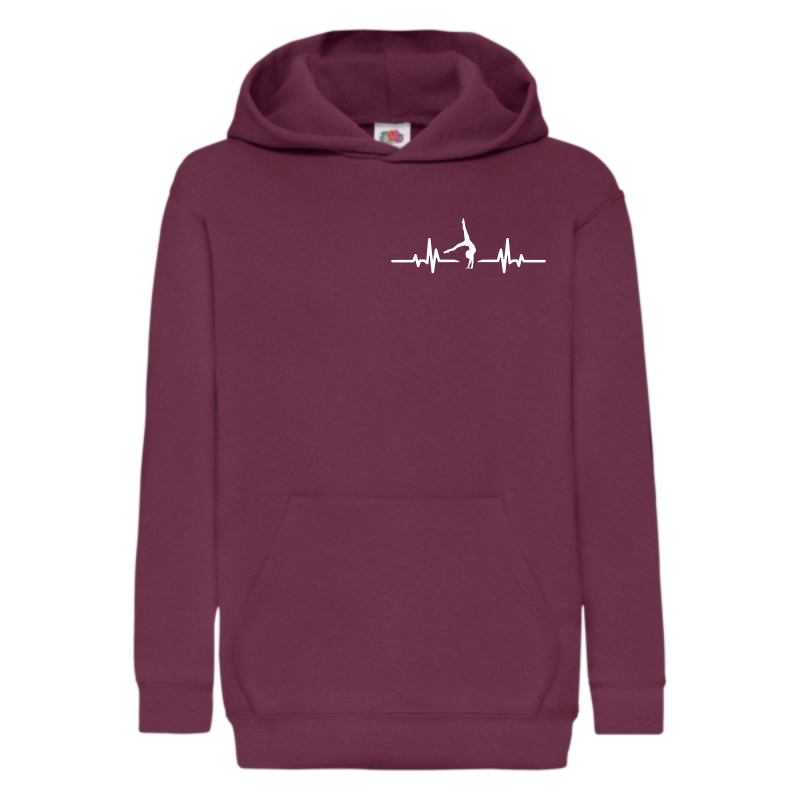 Kapuzenhoody bordeaux EKG its my LIFE