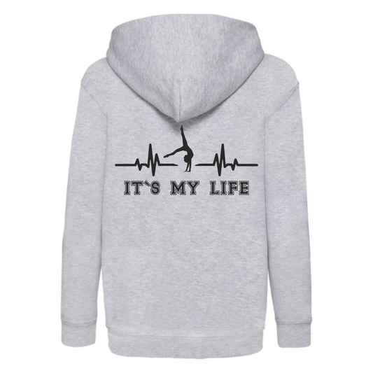 Kapuzenhoody grau EKG its my LIFE