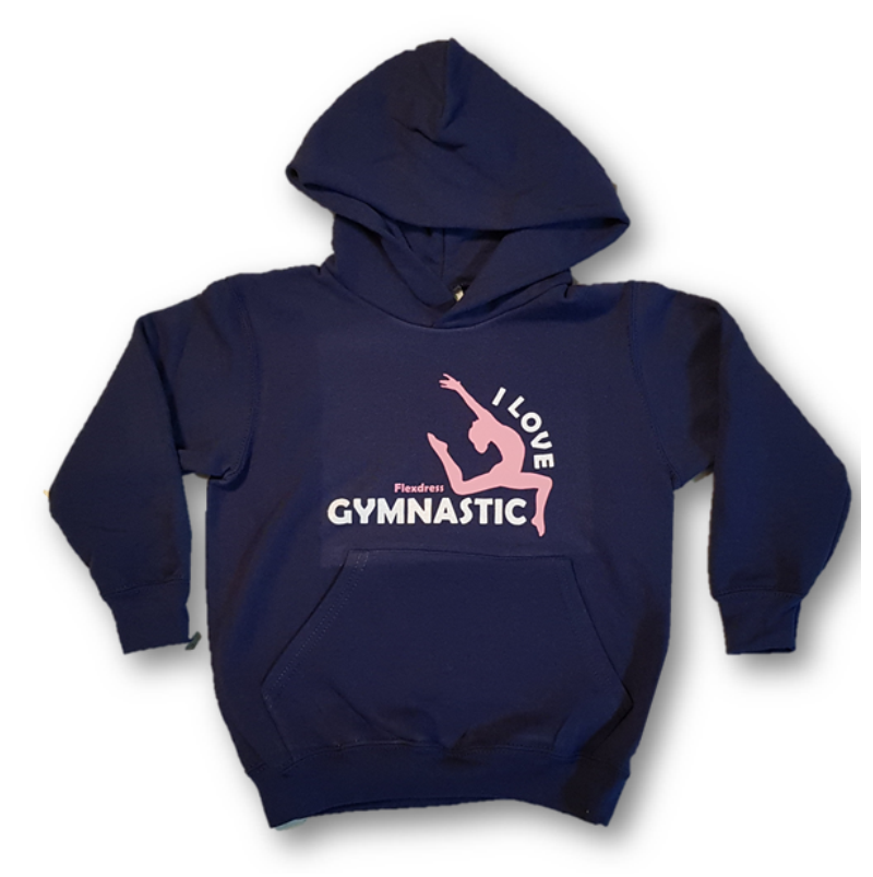 Kapuzen Hoody blau Gymnastic
