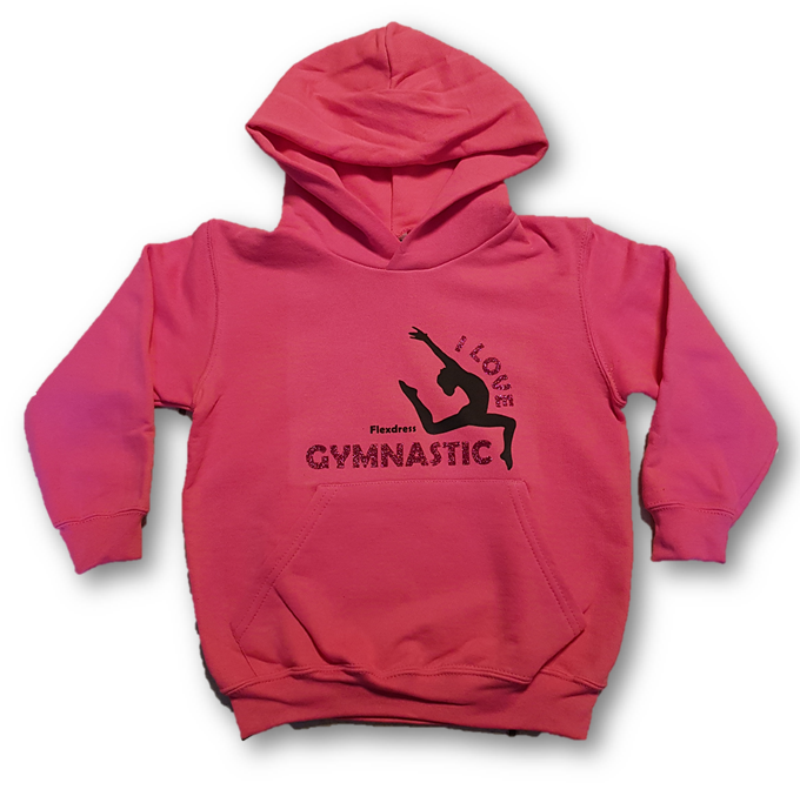 Kapuzen Hoody pink Gymnastic