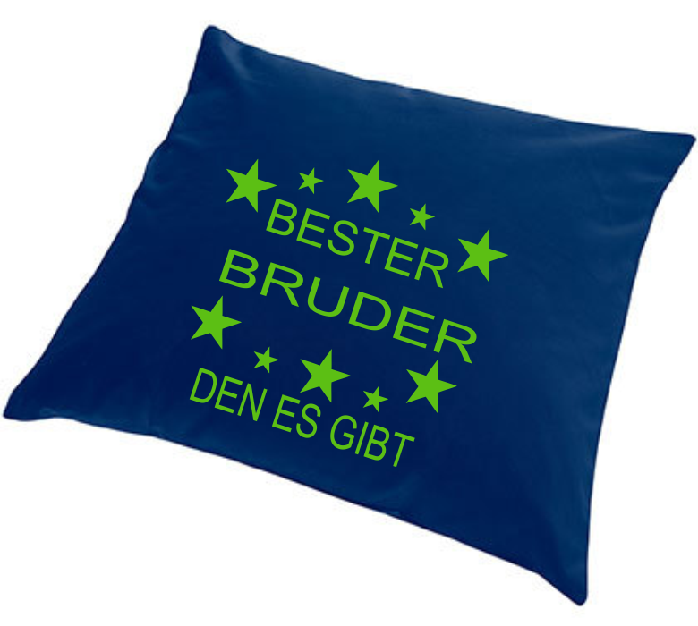 Kissen bedruckt BESTER BRUDER