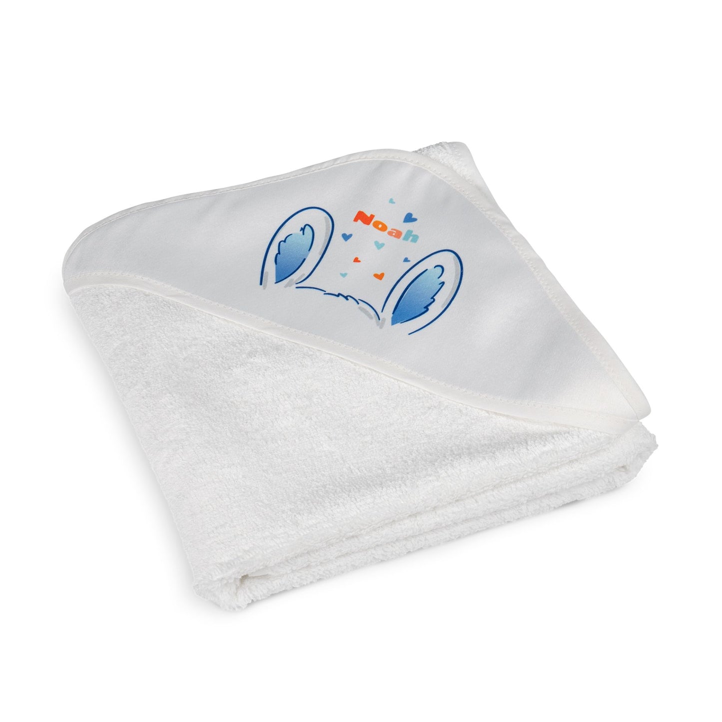 Baby Frotteehandtuch, mit bedruckbarer Kapuze, Farbe weiß, Größe 80 x 80 cm