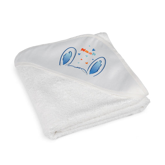 Baby Frotteehandtuch, mit bedruckbarer Kapuze, Farbe weiß, Größe 80 x 80 cm