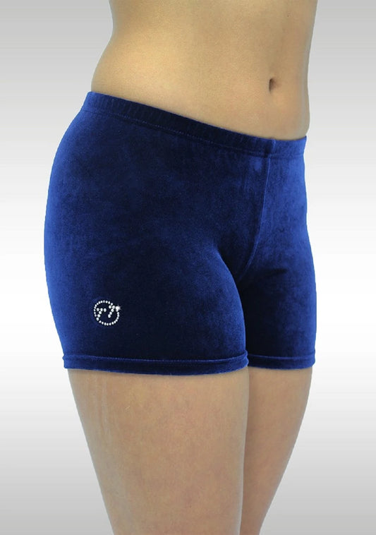 Hotpants Samt fein dunkelblau TT-Gymnastics