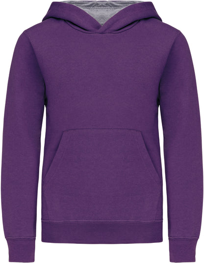 Kinder Kontrast Kapuzen Sweater mit Schmetterling Druck