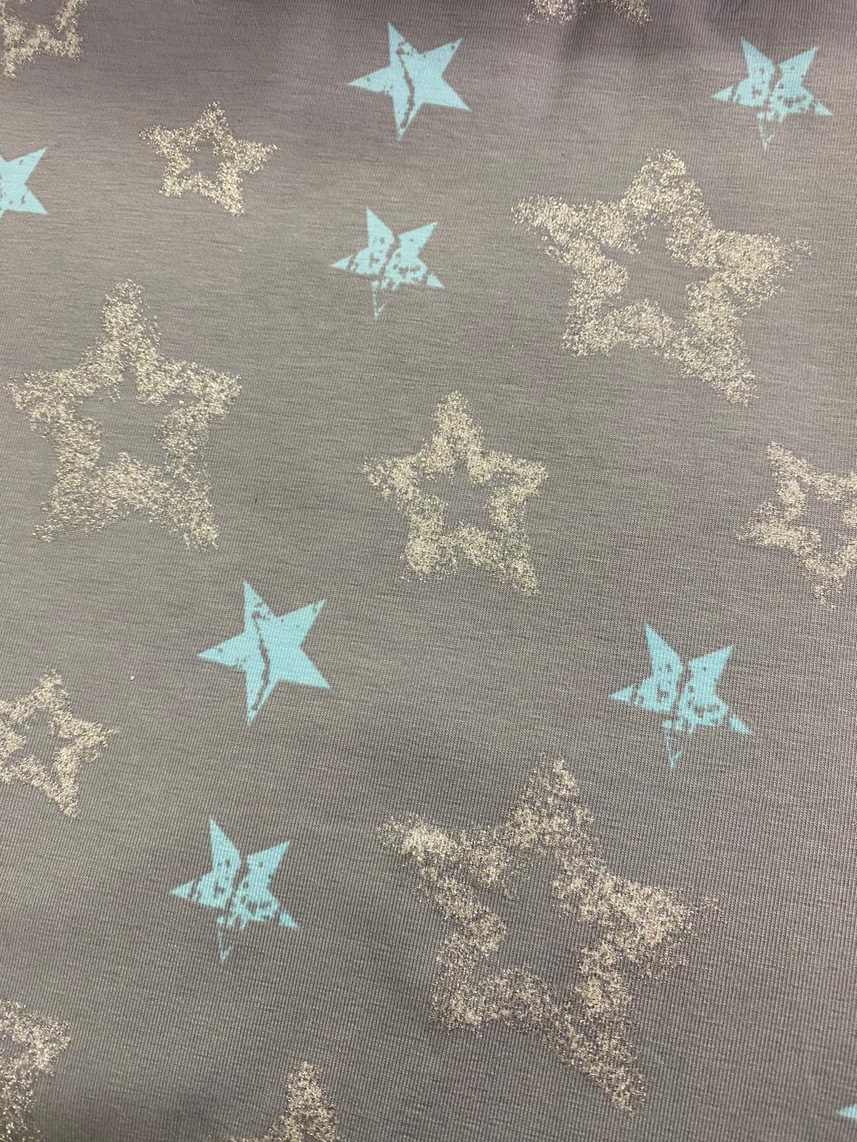 Babysicherheitsdecke Sterne grau blau