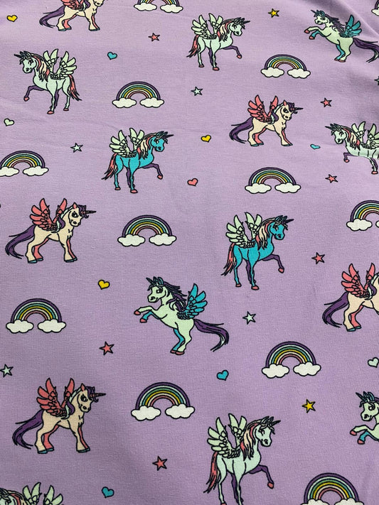Babysicherheitsdecke Einhorn violett