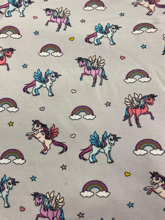 Babysicherheitsdecke Einhorn grau