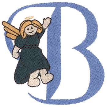 Babylatz bestickt  Engel