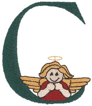 Babylatz bestickt  Engel