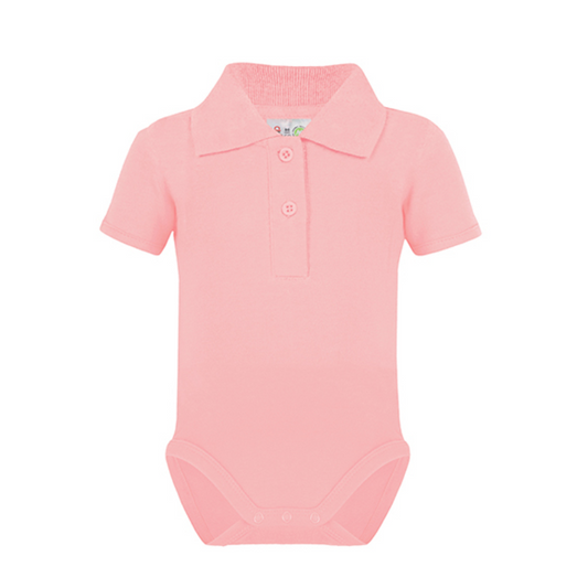 Baby Bio Bodysuit with Polo shirt neck