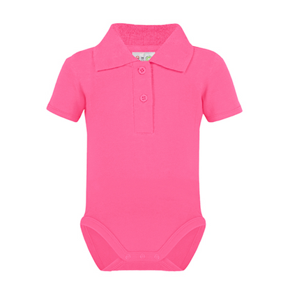 Baby Bio Bodysuit with Polo shirt neck