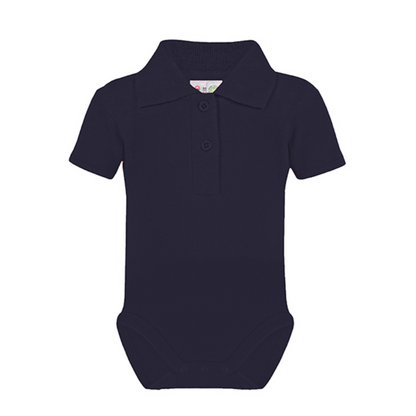Baby Bio Bodysuit with Polo shirt neck