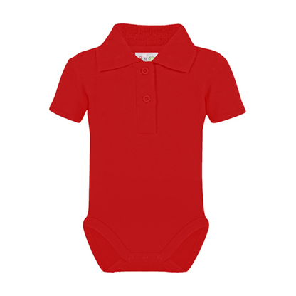 Baby Bio Bodysuit with Polo shirt neck