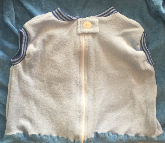 Babysicherheitsdecke zwei verschiedene  blau  70x140
