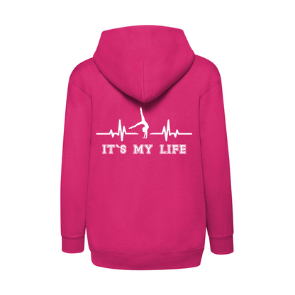 Kapuzenhoody pink EKG its my LIFE