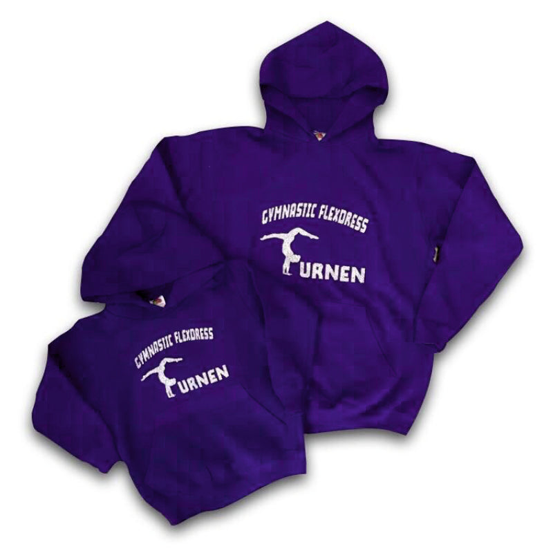 Hoody mit Druck Violett