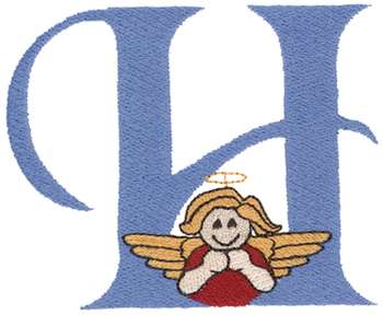 Babylatz bestickt  Engel