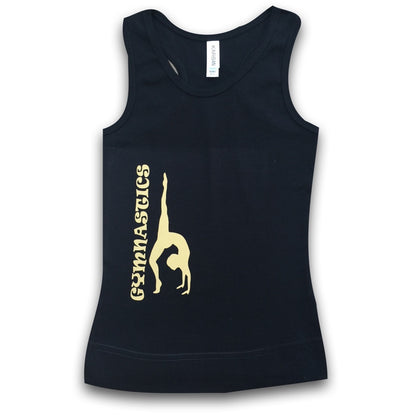 Tanktop mit Gymnastikdruck neon orange