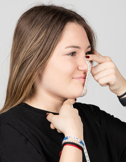 Mundschutz mit Bügel  Giraffe grau