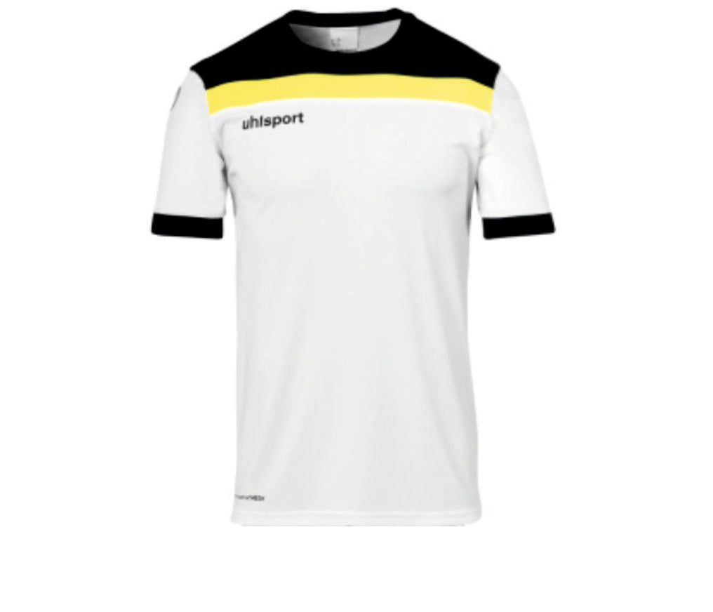 Uhlsport Shirt Offense 23 weiß-schwarz-gelb