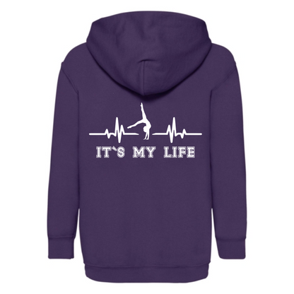 Kapuzenhoody violett EKG its my LIFE